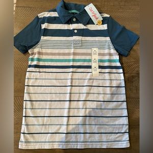 Cat & Jack striped collar shirt size 8/10